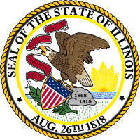 A picture of the seal of illinois.
