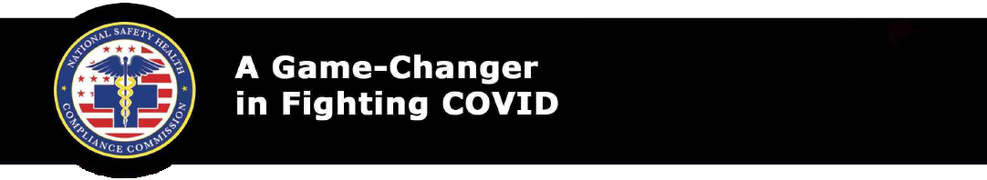 A black banner with white text that says