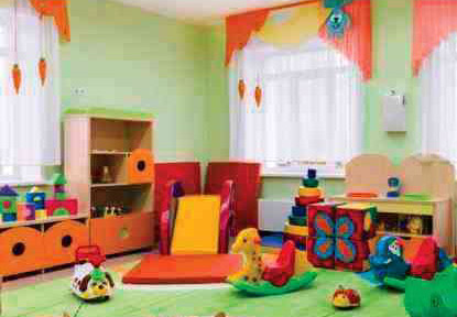 A room with toys and furniture in it